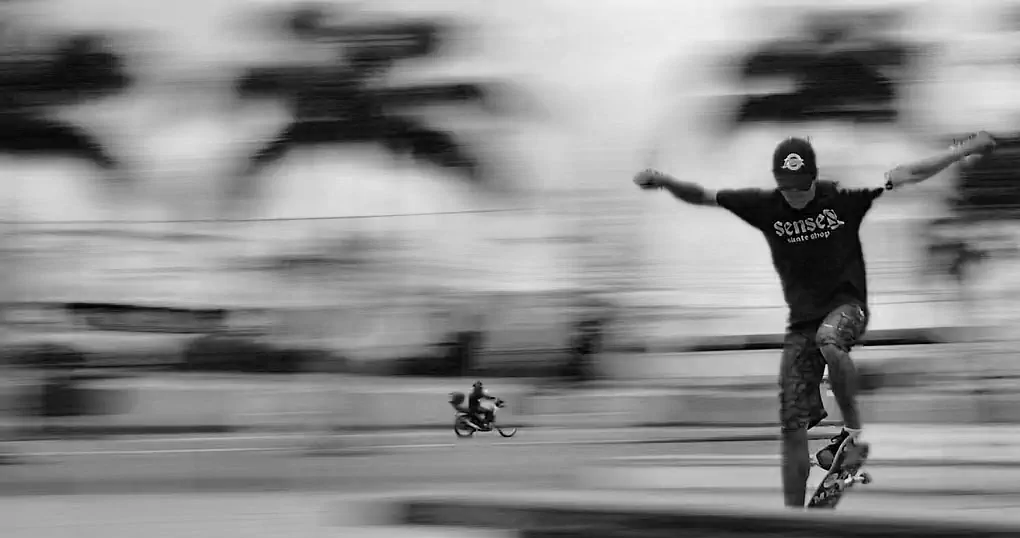 skateboarder in the city