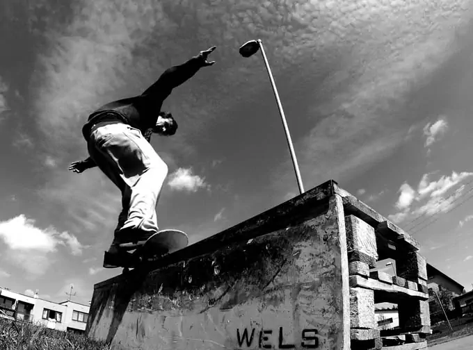 skateboarder in the daytime